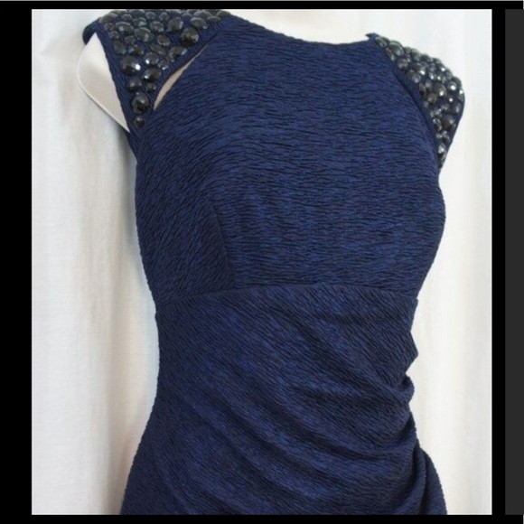 Xscape Dresses & Skirts - Cocktail Dress Navy Blue Sleeveless Midi sz 10